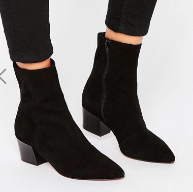 ASOS RETSELLA Suede Ankle Boots