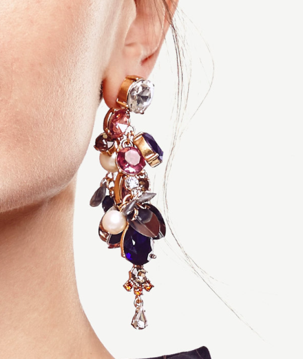 Ann Taylor cluster earrings