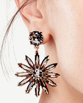 Ann Taylor floral drop earrings