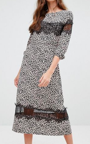 Millie Mackintosh Leopard Print Midi Dress