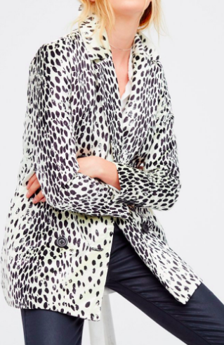 FP Leopard Print Fur Coat