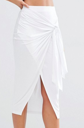 ASOS Pencil Skirt with Twist Knot
