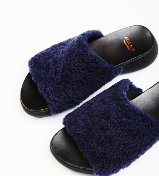 Rockwood Fur Slide Sandal