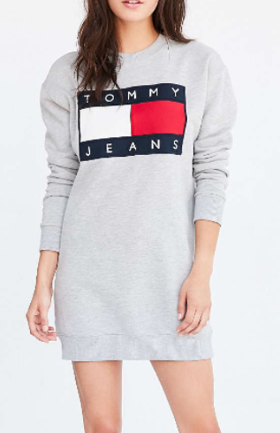 Tommy Jeans For UO '90s Logo Sweatshirt Mini Dress