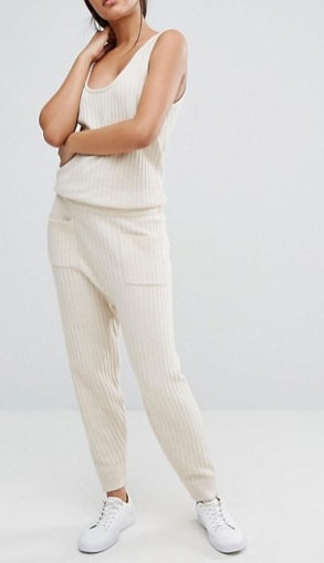 Micha Lounge Knitted Ribbed Jumpsuit
