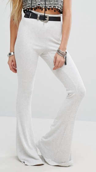 Free People Cozy Rib Knit Flares