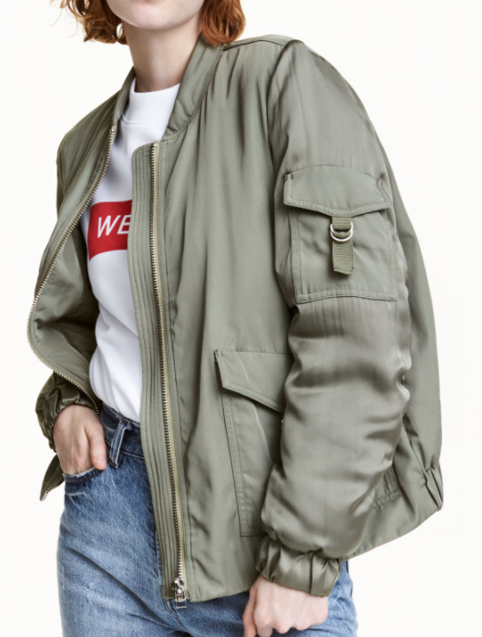 HM khaki bomber