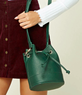 Forever 21 Mini Faux Leather Bucket Bag