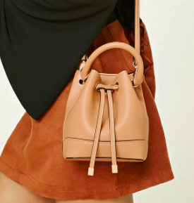 Forever 21 Faux Leather Mini Bucket Bag