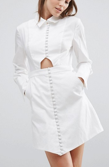 C/meo Collective Let It Go Long Sleeve Shirt Dress