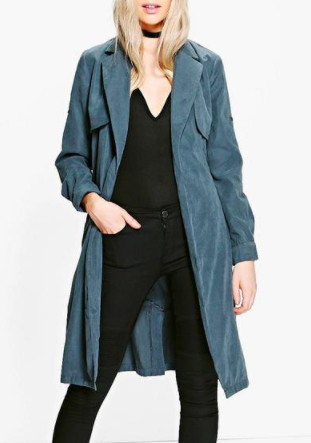 Boohoo Annabelle Woven Trench