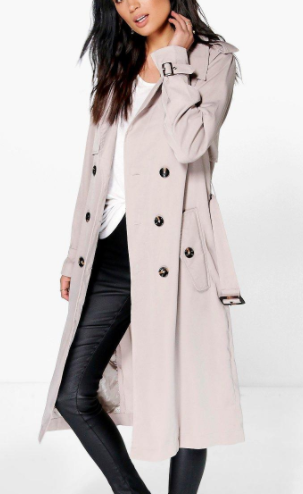 Boohoo Lola Longline Trench