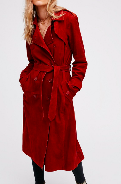 FP Suede Trench