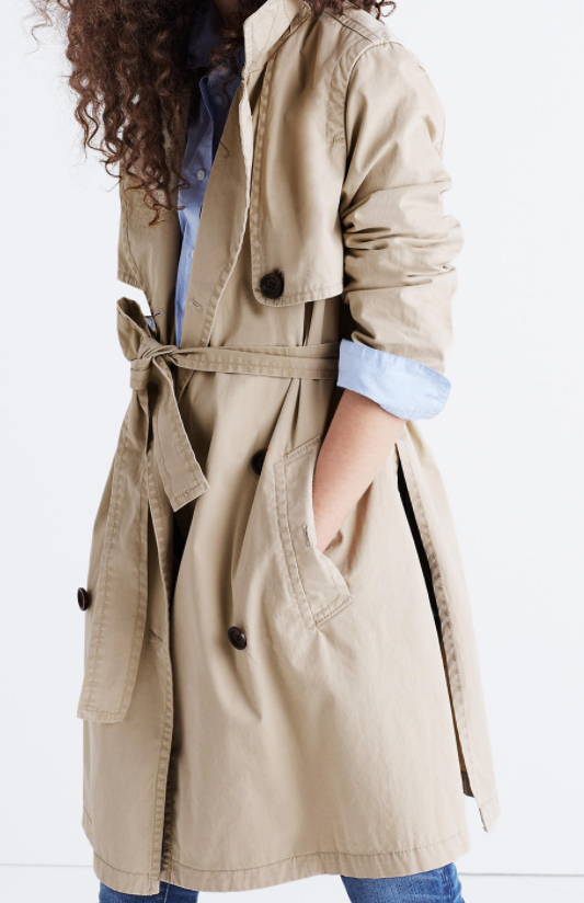 MADEWELL abroad trench coat