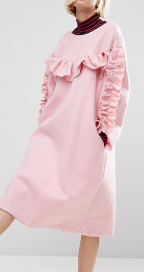 STYLENANDA Frill Detail Smock Dress