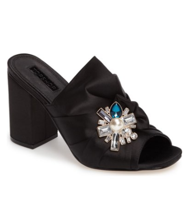 Topshop Regal Brooch Embellished Mule