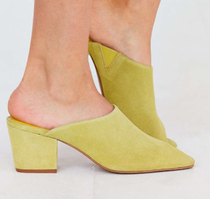 Becky Suede Pointy Toe Mule