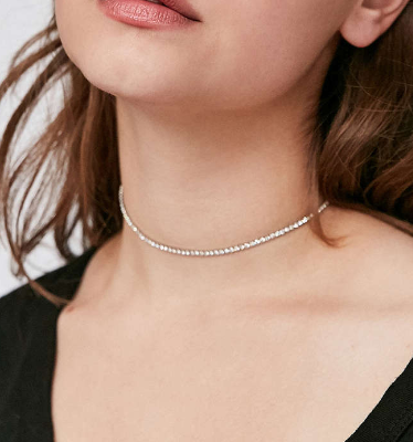 Cami Delicate Rhinestone Choker Necklace
