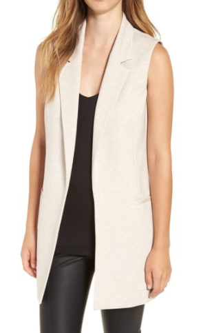 Leith Stretch Ponte Long Vest