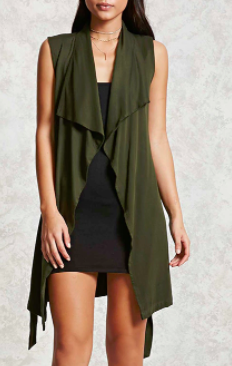 Forever 21 Belted Draped Vest