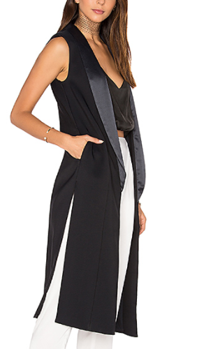 SIDE SLIT COLUMN VEST  KENDALL + KYLIE