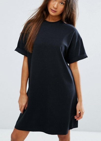 ASOS Ultimate T-Shirt Dress with Rolled Sleeves