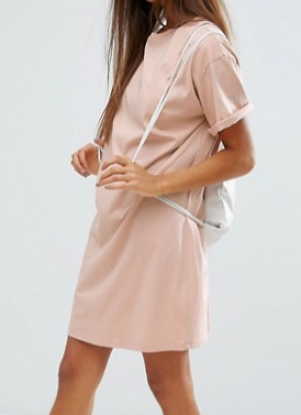 ASOS Ultimate T-Shirt Dress with Rolled Sleeves