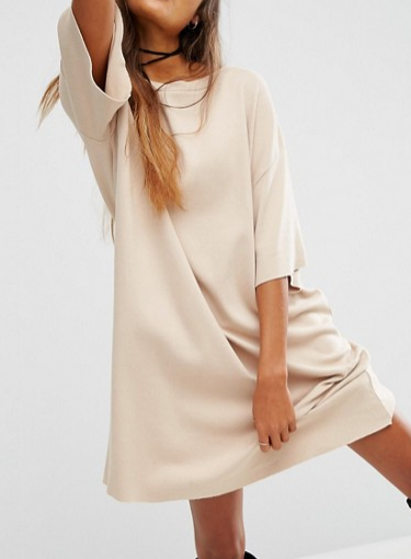 ASOS ECO T-shirt Dress in Organic Cotton and Vegetable Dye