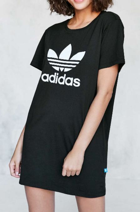adidas Originals Trefoil Oversized T-Shirt Mini Dress