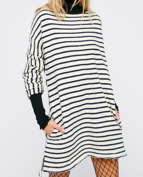Come On Over Striped Tunic