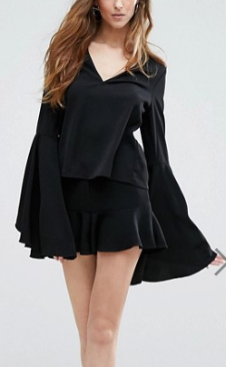 Missguided Tall Extreme Flare Sleeve Blouse