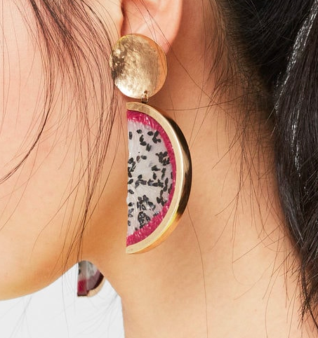 Mango fruit earrings