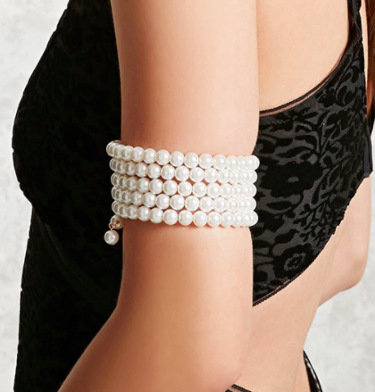 Forever 21 Faux Pearl Arm Band