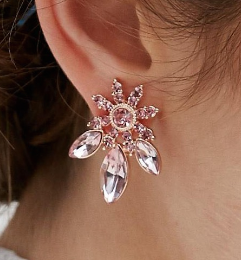 ASOS Jewel Flower Stud Earrings