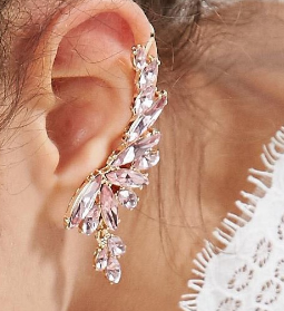 ASOS Statement Crystal Ear Climbers