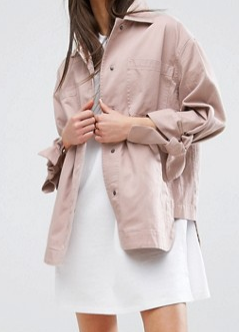 ASOS PETITE Jacket with Bow Sleeve