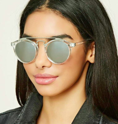 Forever 21 Mirrored Round Sunglasses