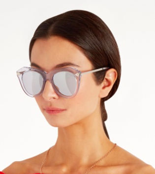 KAREN WALKER EYEWEAR  One Star cat-eye sunglasses