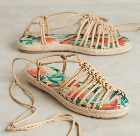 Vicenza Knotted Print Sandals