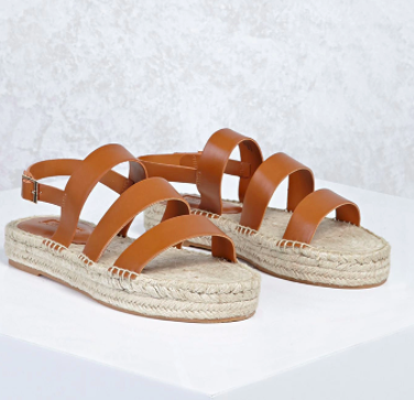 Forever 21 Strappy Espadrille Sandals
