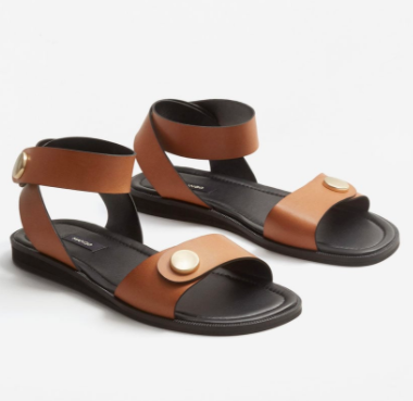 Mango Studded leather sandals