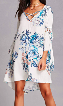 Forever 21 Tassels N Lace High-Low Dress