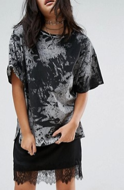 ASOS T-Shirt in Abstract Tie Dye