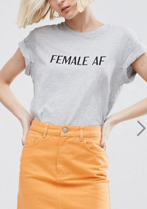 ASOS T-Shirt with Female AF Print