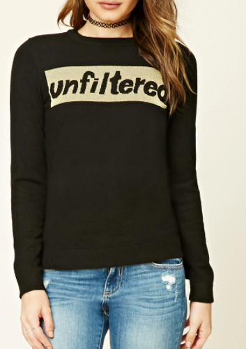 Forever 21 Unfiltered Graphic Sweater