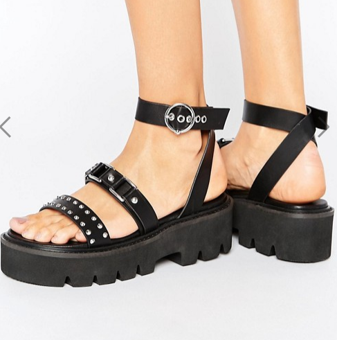 ASOS FLAKE Chunky Hardware Flatforms