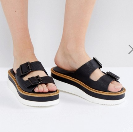 Warehouse Flatform Buckle Sandal