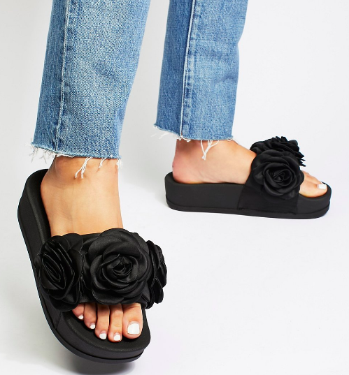 Jeffrey Campbell Eddie Rose Flatform Sandal