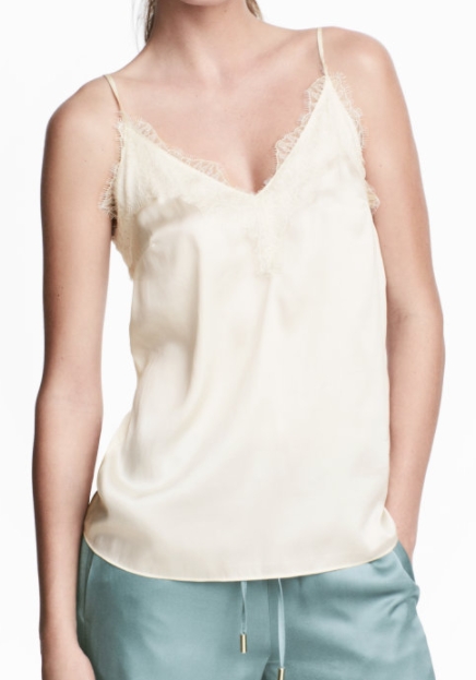 HM Satin and Lace Camisole Top