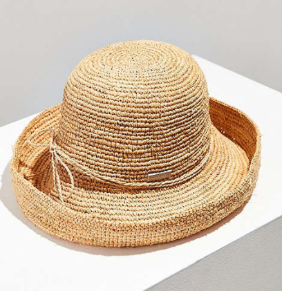 San Diego Hat Company Raffia Blossom Bucket Hat